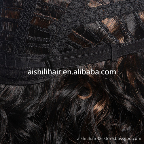 Aishili wholesale medium blonde brown hair kinky deep body curly synthetic hair wigs for women